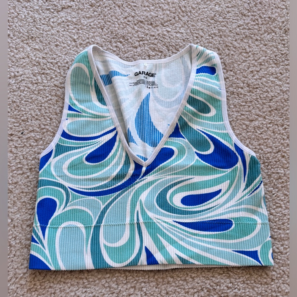 Garage v-neck tank top